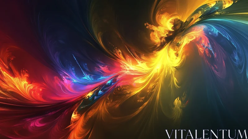 Cosmic color currents swirling through a luminous dreamscape.