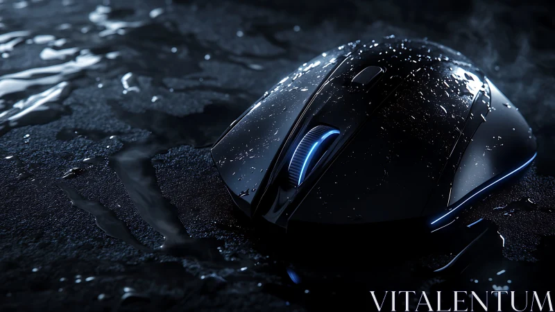 High-Performance Gaming Mouse with Luminous Accents and Water-Resistant Surface