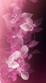 Luminous Pink Petals Dancing in Elegant Harmony.