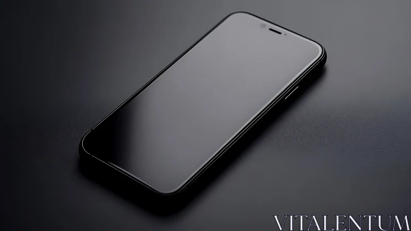 Modern Smartphone Display on Neutral Surface