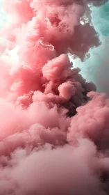 Blush-tinted smoke clouds drift through luminous dreamlight.