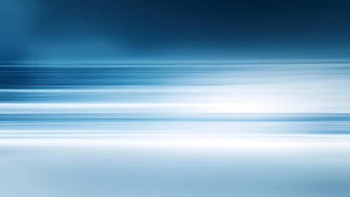 Serene blue abstract seascape with smooth horizontal motion blur.