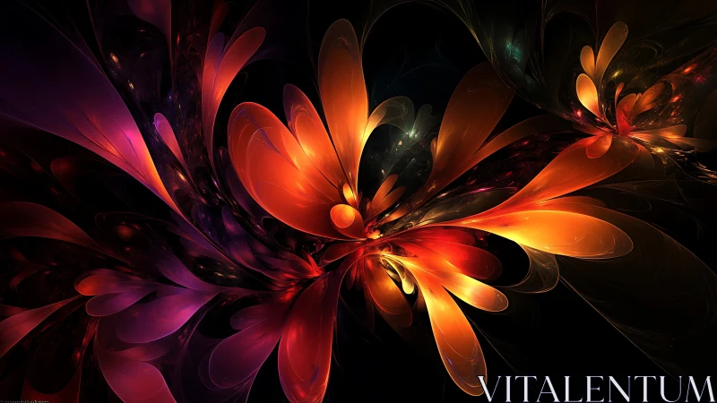 Fractal floral energy bloom in luminous digital painting composition.