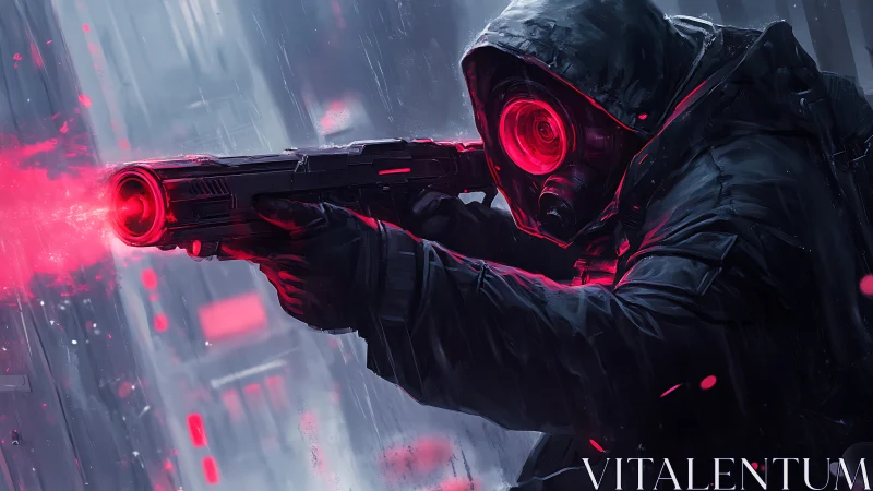 Rain-slashed alley ignites as neon sniper squeezes reality