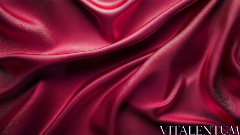 Draped magenta fabric with layered folds and directional light reflections.