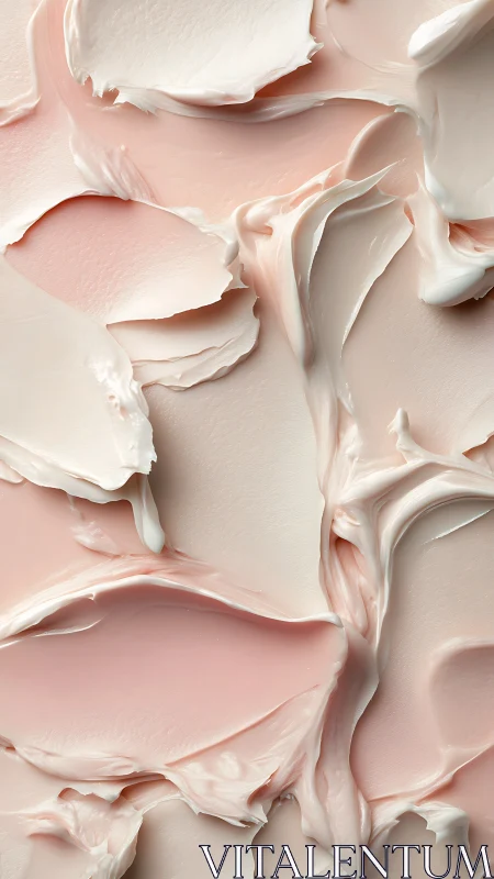 Gentle creamy swirls invite a soft moment of quiet care