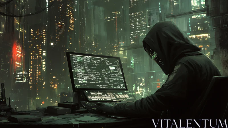 Midnight code phantom bends neon city lights to quiet will