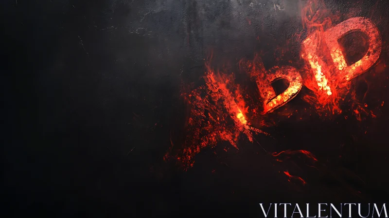 Incandescent Typography with Lava Flux and Thermal Distortion Effects