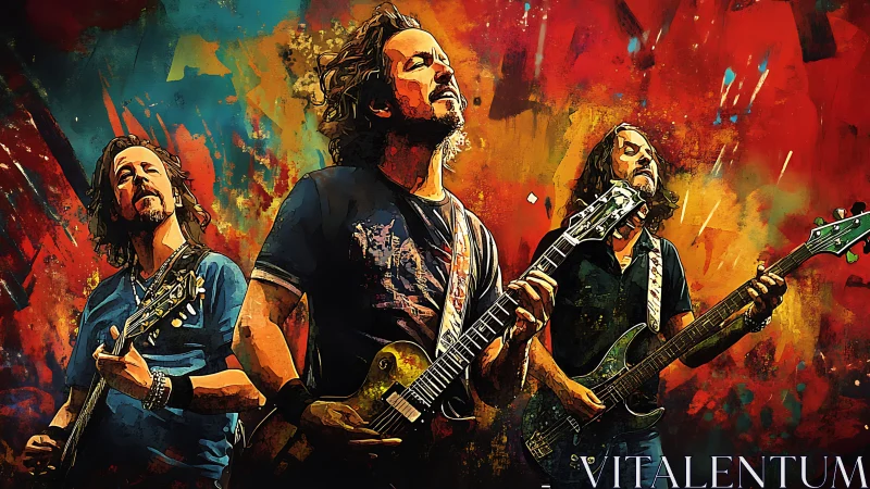 Guitar-slinging trio ignites a wildfire of painted sound.