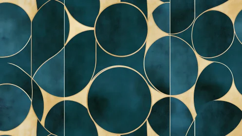 Emerald moonwheel geometry wrapped in brushed gold hush.