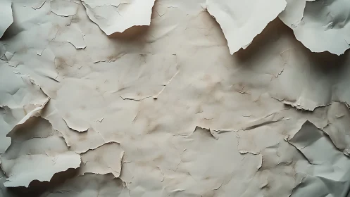 High-resolution torn parchment paper surface with layered curls