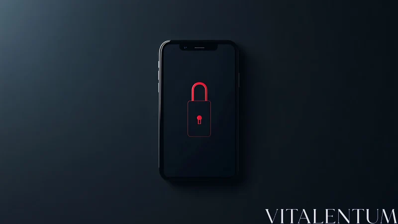 Glowing Padlock Sentinel: Digital Security Portal Illuminates.