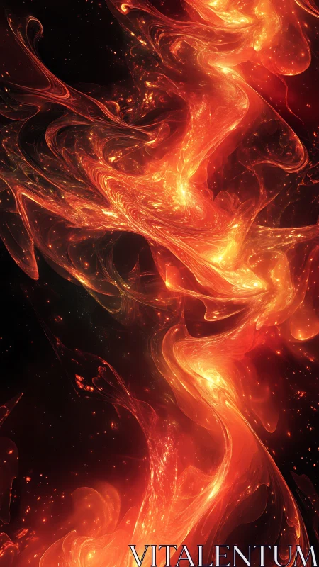 Infernal Cascade: Liquid Fire's Symphonic Dance.