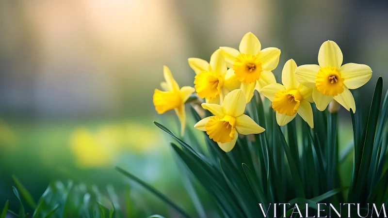 Golden Daffodils Welcome Spring's Warmth.