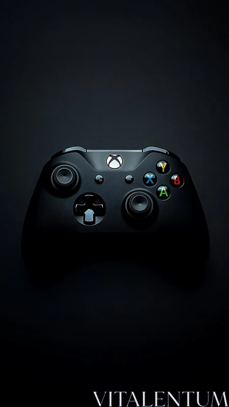 Xbox Controller in Sleek Black: Gaming's Modern Powerhouse