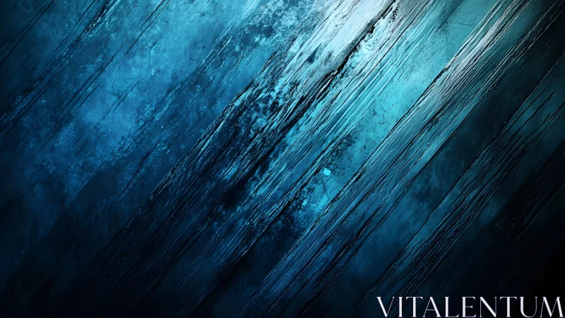 Abstract blue textured background with diagonal lines, digital art.