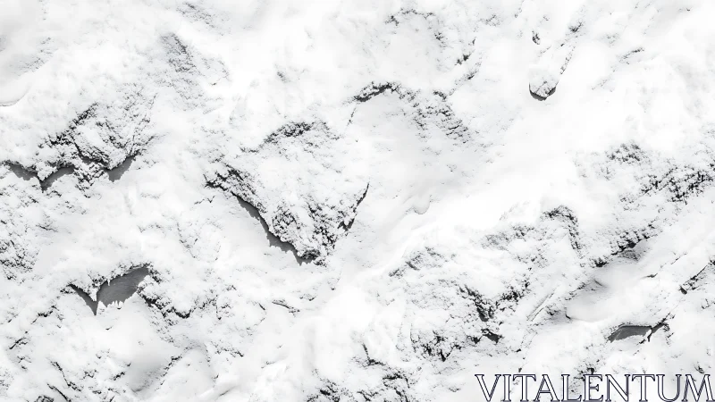 Quiet snow-dusted cliffs with soft winter textures.