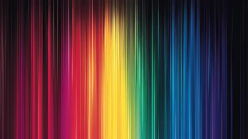 Vertical light spectrum bands create vivid abstract gradient