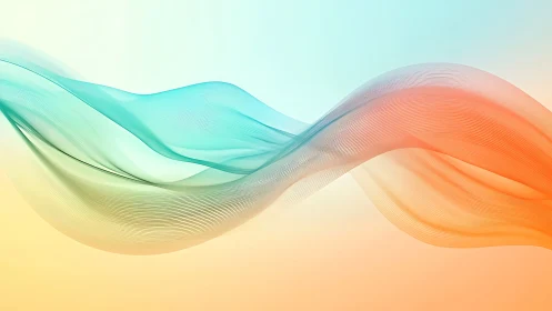 Color tides glide in twin ribbons across a pastel sky