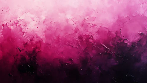 Crimson gradient abstraction with textured impasto depth.