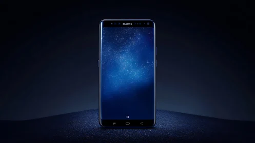 Samsung Phone Shimmers with Cosmic Starfield Display