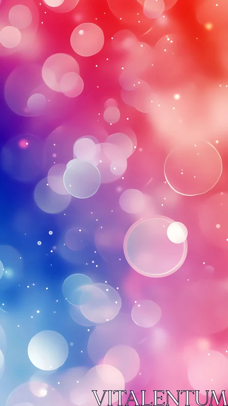 Colorful bubble galaxies drift softly through neon dusk