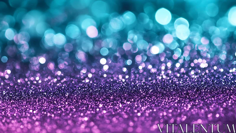 Sparkling Purple and Blue Glitter Abstract Background in Bokeh Style.