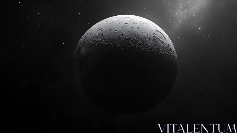 Lunar terminator in high-contrast astrophotographic relief.