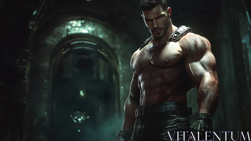 Storm-scarred warrior stalks the cathedral of shadows.