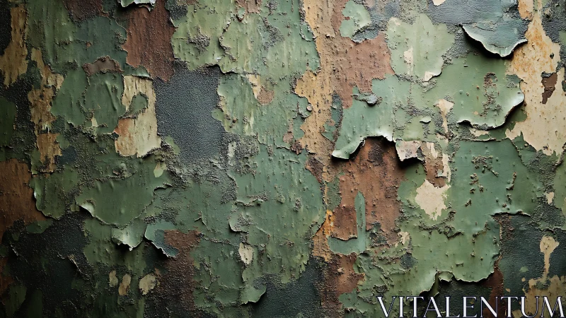 Macrophotographic analysis of multilayered flaking wall paint.