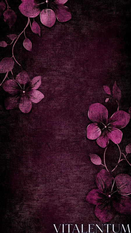 Midnight Blooms in Purple Velvet.