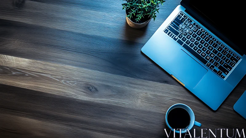 Calm laptop workspace invites quiet focus and fresh ideas