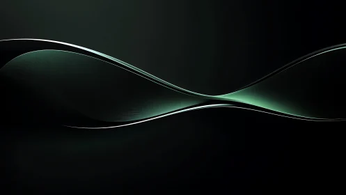 Curved intersecting waveforms on dark gradient background.