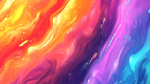 High-saturation flowing spectrum with molten fluid gradients