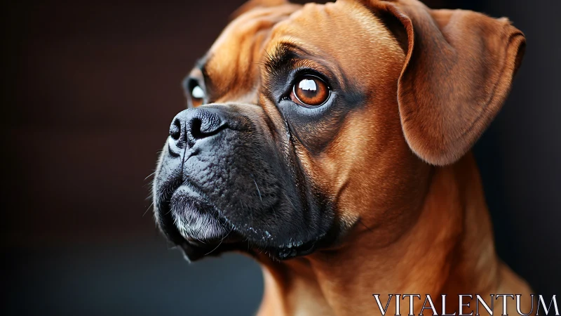 Boxer dog portrait shows detailed fur texture and lighting