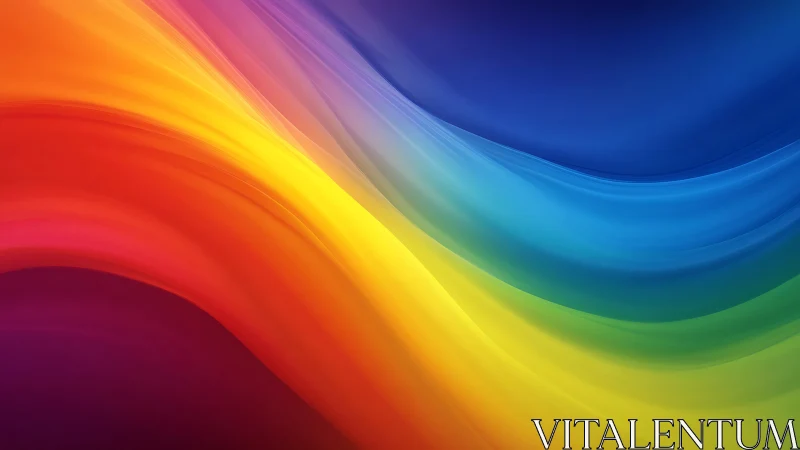 Chromatic wave gradients in flowing digital spectrum field.