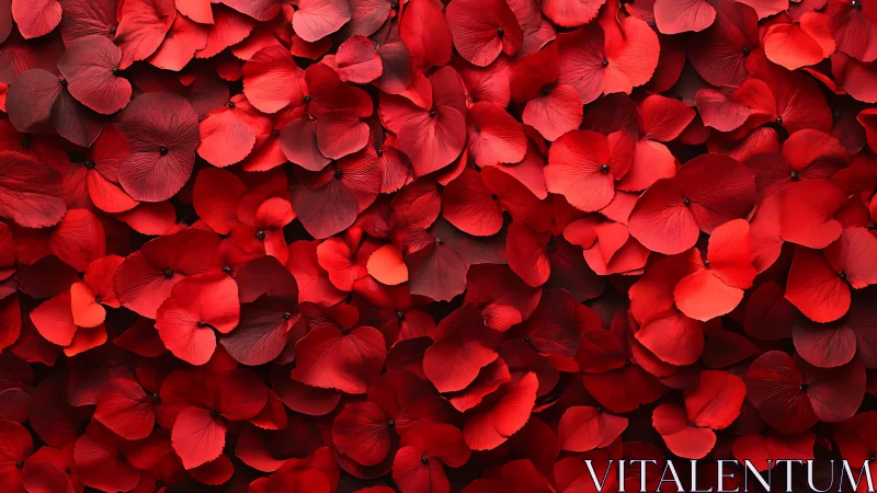 Radiant Red Rose Petals in Luxurious Abundance.