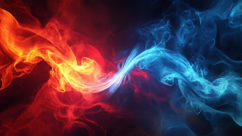 Fire and Ice Collision: Contrasting Energy Dynamics. Period.