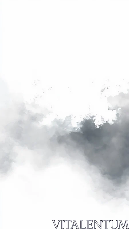 Minimalist grayscale cloud wash with negative space emphasis.