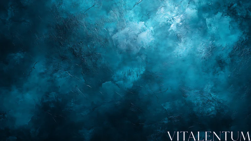 Textured teal abstract background with soft cloudlike depth.