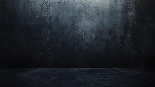 Moody dark concrete wall and floor in empty studio space.