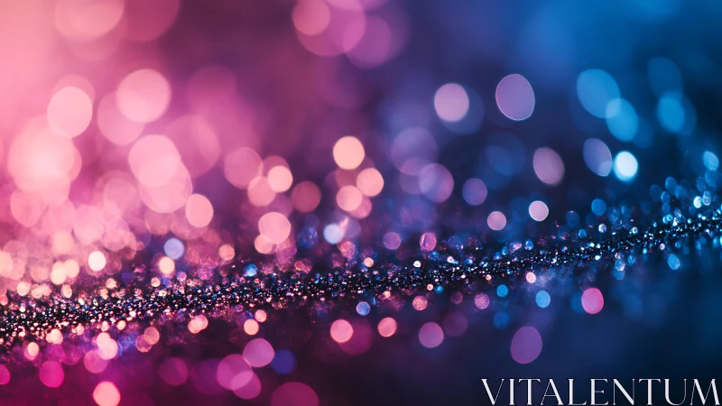 Sparkling Abstract Bokeh Background in Pink and Blue Tones.