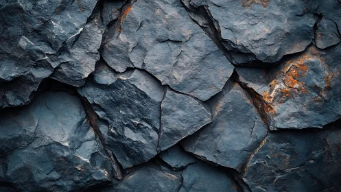 Rough Slate Stone Surface with Natural Texture in Dark Tones.