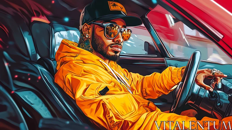 City cruise in bold color with a laid-back driver vibe.