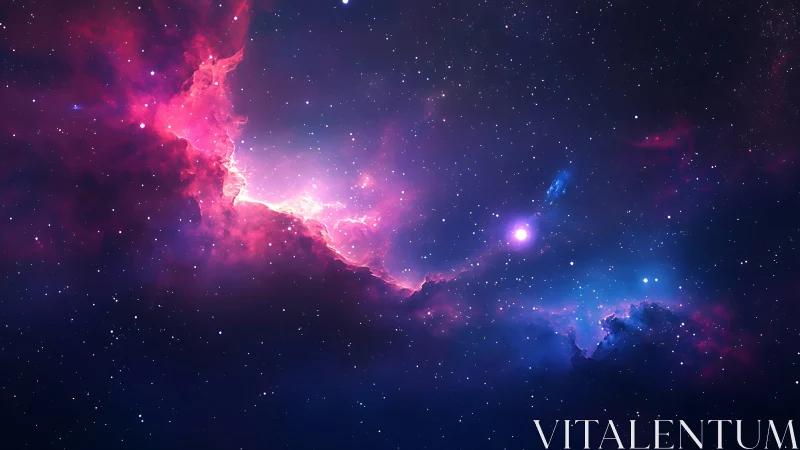 Starlit nebula surge ignites a cosmic tidal skyline.