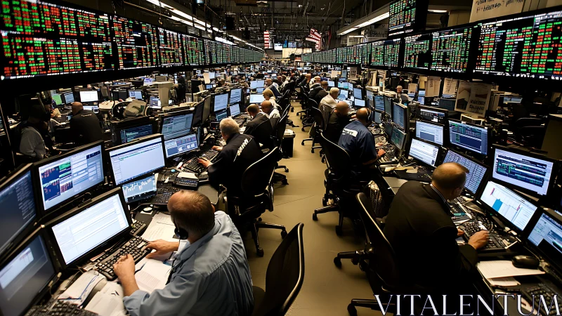 High-frequency trading floor displays dense market data streams