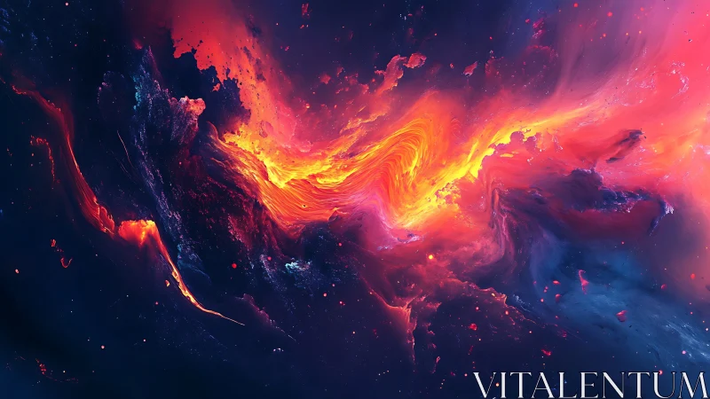 Nebular plasma vortex rendered with high-saturation spectral gradients