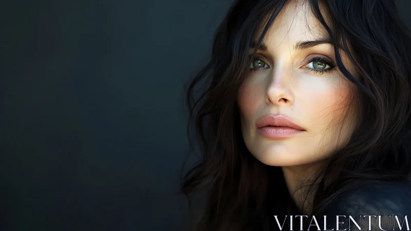 High-resolution photorealistic close-up portrait with soft bokeh