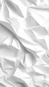 Geometric white paper folds as minimal 3D surface study.