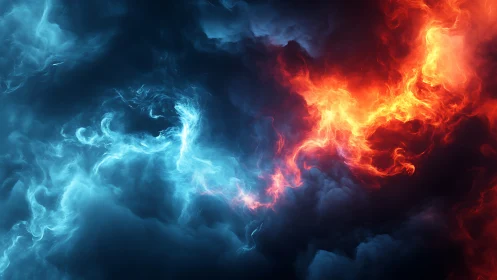 Bilateral Energy Flux Collision: Blue and Red Plasma Convergence